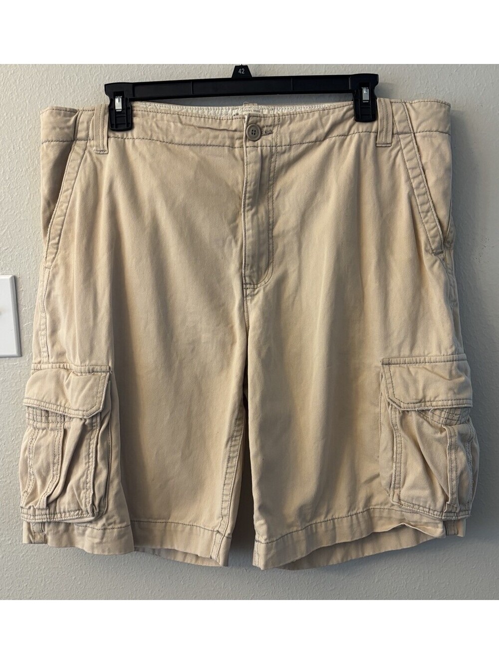 Vintage Aeropostale A87 Cargo Shorts Mens Sz 40 Tan Brown Relaxed Fit